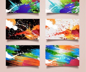 splash elements cards vector 01