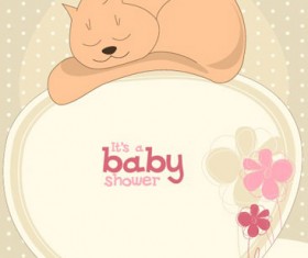 cute cartoon small Animal vector background 01