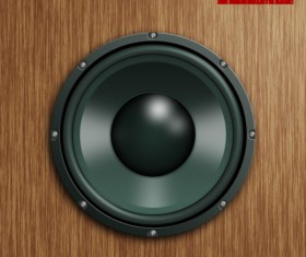 Speaker design elements psd file