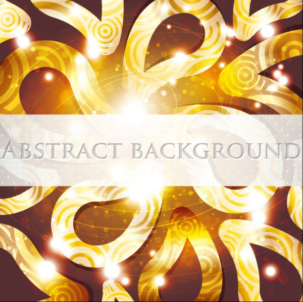 Set of ornate Abstract background vector 03