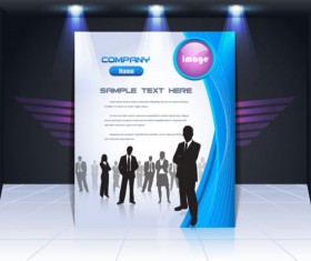 Display board cover background vector 01