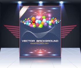 Display board cover background vector 03
