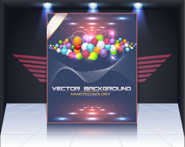Display board cover background vector 03