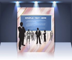 Display board cover background vector 04