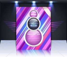 Display board cover background vector 05