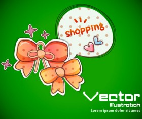 Set of cartoon elements Illustration vector 04