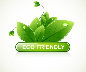 Eco design elements vector cards 04