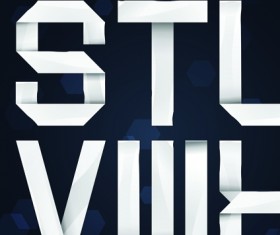 Elements of paper tape Alphabet letter vector 01