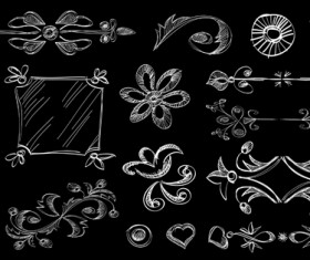 Set of Vintage Borders designs elements vector 04