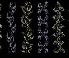 Set of Vintage Borders designs elements vector 05