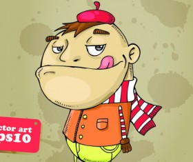 Funny Cartoon characters vector 02