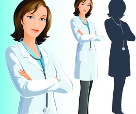 Doctor design elements vector 01