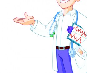 Doctor design elements vector 05
