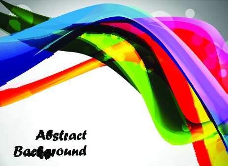 Elements of Abstract Colorful wave vector background 02