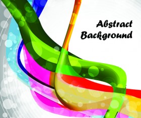 Elements of Abstract Colorful wave vector background 03