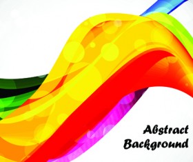 Elements of Abstract Colorful wave vector background 04
