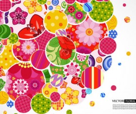 Set of Floral patterns elements vector 03