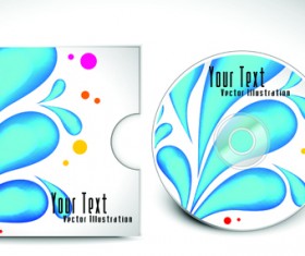 Abstract CD cover vector background 02