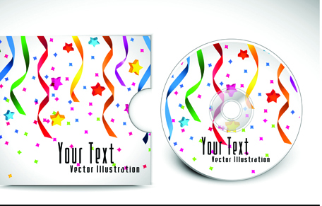 Abstract CD cover vector background 03