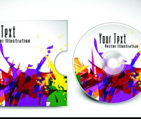 Abstract CD cover vector background 04