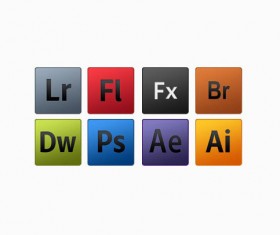Set of adobe Psd icons