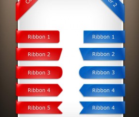 Corner Buttons design elements psd