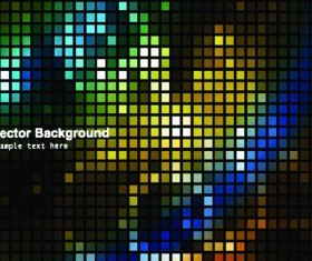 Elements of Abstract mosaics background vector 04