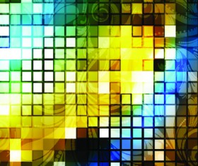 Elements of Abstract mosaics background vector 05
