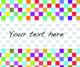 Elements of Abstract mosaics background vector 06