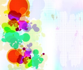 abstract Colorful spots vector background 01