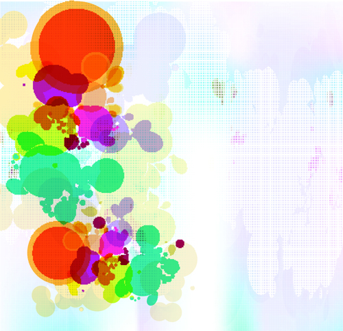 abstract Colorful spots vector background 01
