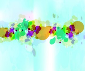 abstract Colorful spots vector background 02