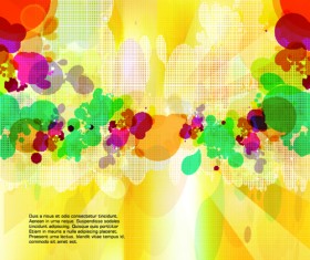 abstract Colorful spots vector background 03