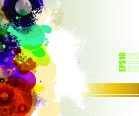 abstract Colorful spots vector background 05