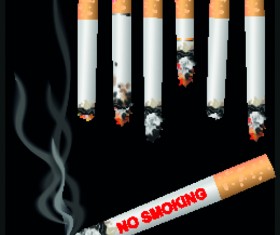 Set of No smoking design elements vector 01