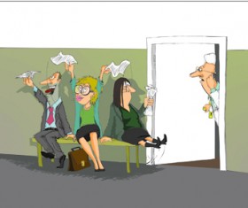 Elements of cartoon People vector 02