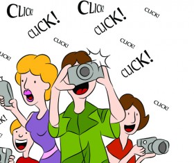 Set of Photographer design elements vector 01