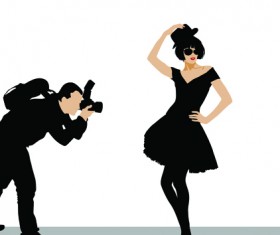 Set of Photographer design elements vector 04