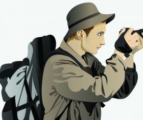 Set of Photographer design elements vector 05