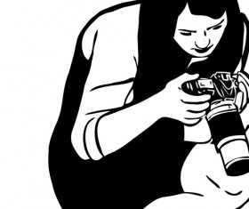 Set of Photographer design elements vector 06