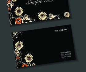 Set of Elegant Business Cards Vector 05