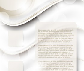 Set of ornate waves vector background 17