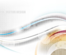 Set of ornate waves vector background 18