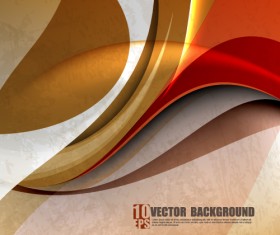 Set of ornate waves vector background 03