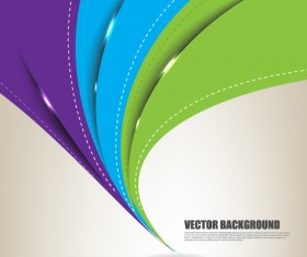 Set of ornate waves vector background 22