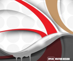 Set of ornate waves vector background 23