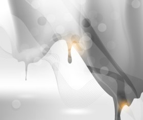 Set of ornate waves vector background 26