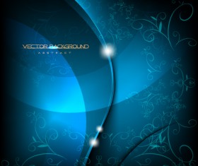 Set of ornate waves vector background 28