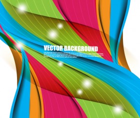 Set of ornate waves vector background 29