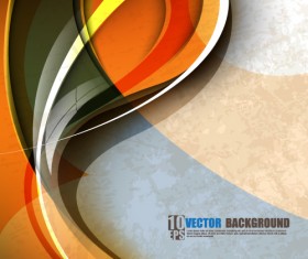 Set of ornate waves vector background 04